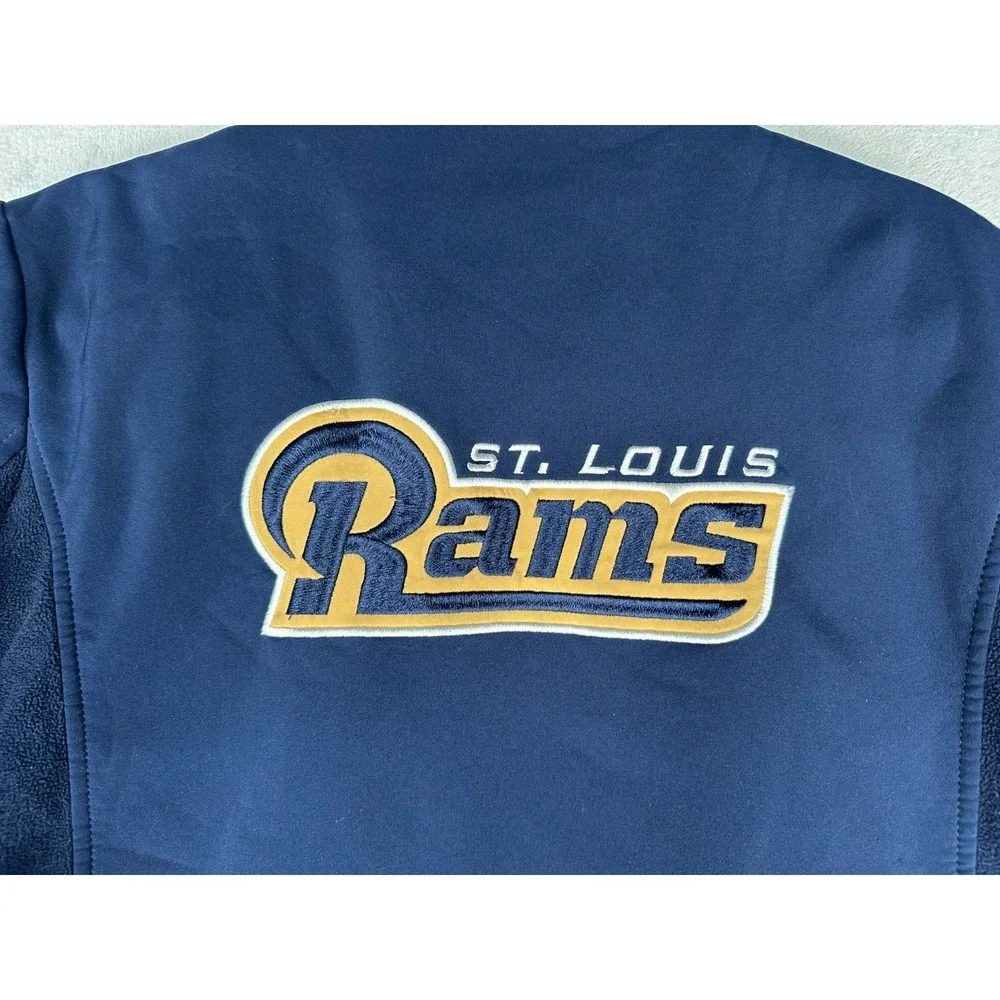 St Louis Rams NFL Team Apparel Jacket  Women's‎ XL Full Zip Up